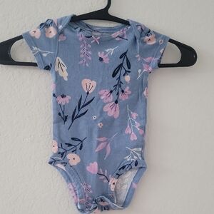 Floral Blue Kids One Piece